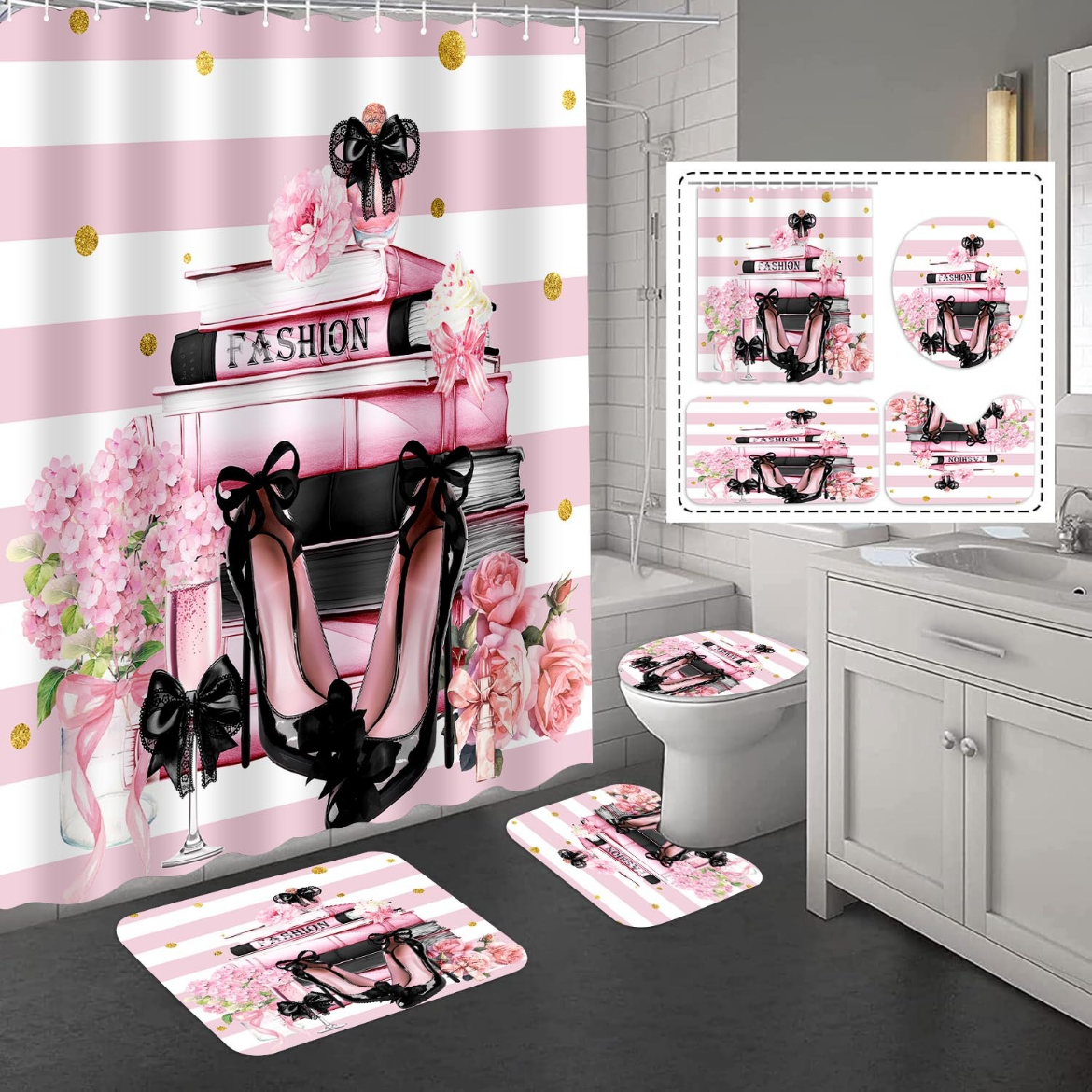 Fashion &High Heels PinkSet